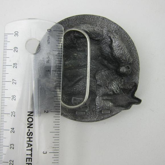 Vintage Belt Buckle Rap Music Rapper on Mic Bergamot Made in USA 1994 RARE! - Picture 16 of 16